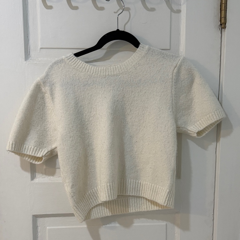 Papermoon Cream Crew Neck Sweater